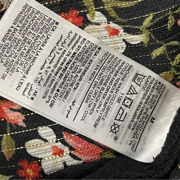 Old Navy Floral Print long sleeve Dress size Medium - Picture 10 of 14